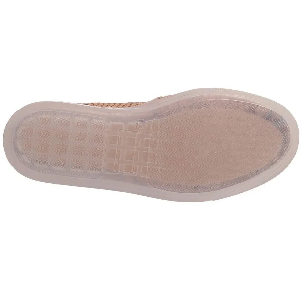 NEW Free People Santorini Sneaker Womens 41 / 11 Natural Combo Tan Slip-On Shoes